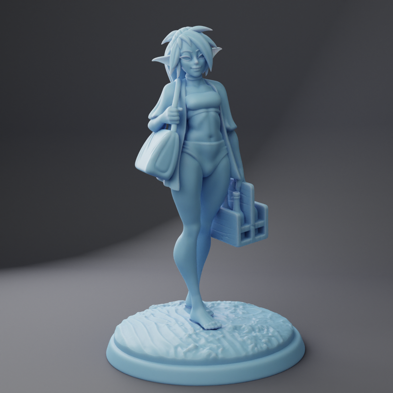 Barb the Elf | Beach Week Vol 2 | Fantasy Miniature | Twin Goddess Miniatures