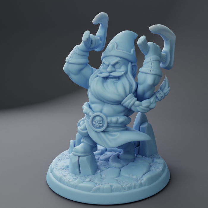 Gumdrop the Gnome Barbarian | Oaken Hollow Heroes Vol 3| Fantasy Miniature | Twin Goddess Miniatures