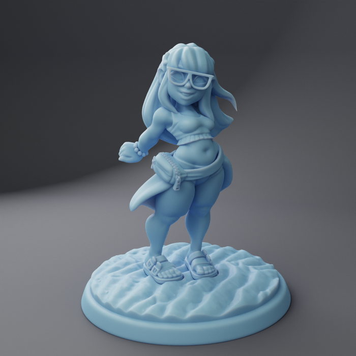 Bernadette the Gnome | Beach Week Vol 2 | Fantasy Miniature | Twin Goddess Miniatures