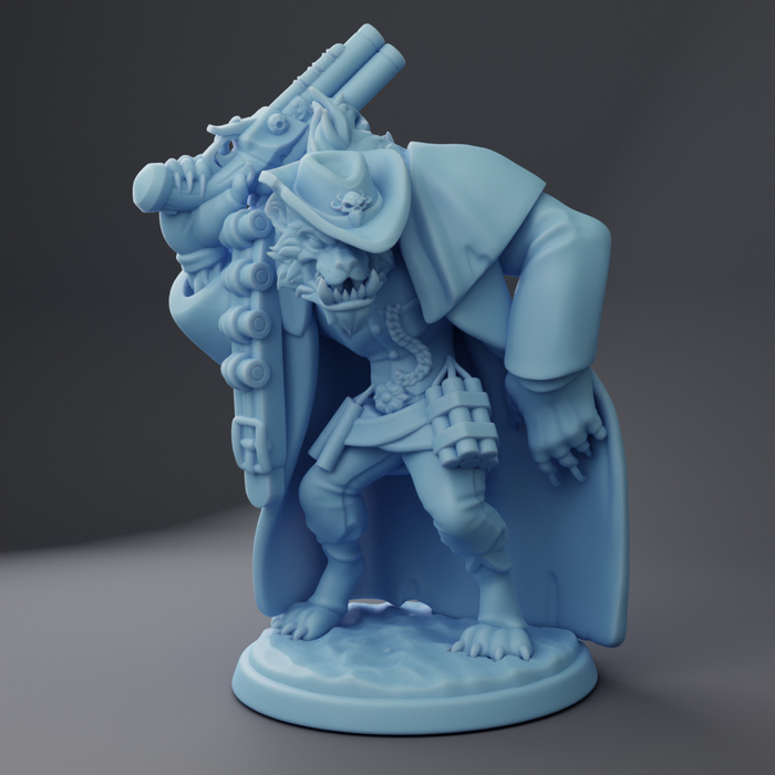 Escarn The Gnoll Bandit | Fantasy Western | Fantasy Miniature | Twin Goddess Miniatures