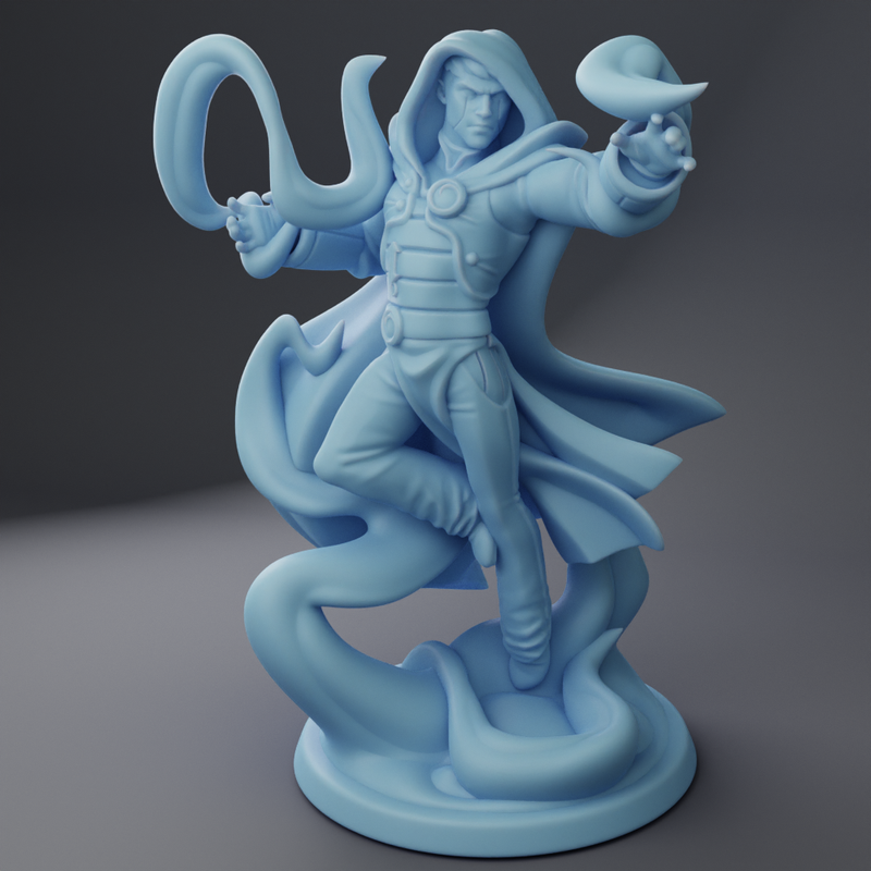 L the Blue Wizard A | Oaken Hollow Heroes Vol 3| Fantasy Miniature | Twin Goddess Miniatures