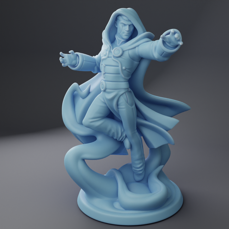 L the Blue Wizard B | Oaken Hollow Heroes Vol 3| Fantasy Miniature | Twin Goddess Miniatures