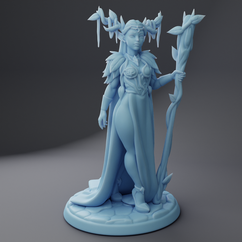 Elf Queen | Fantasy Queens | Fantasy Miniature | Twin Goddess Miniatures