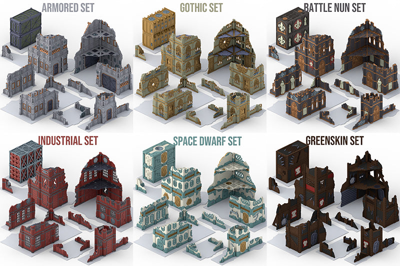 Foldable Terrain Set | 11th Edition Compatible | Fabricators Lair