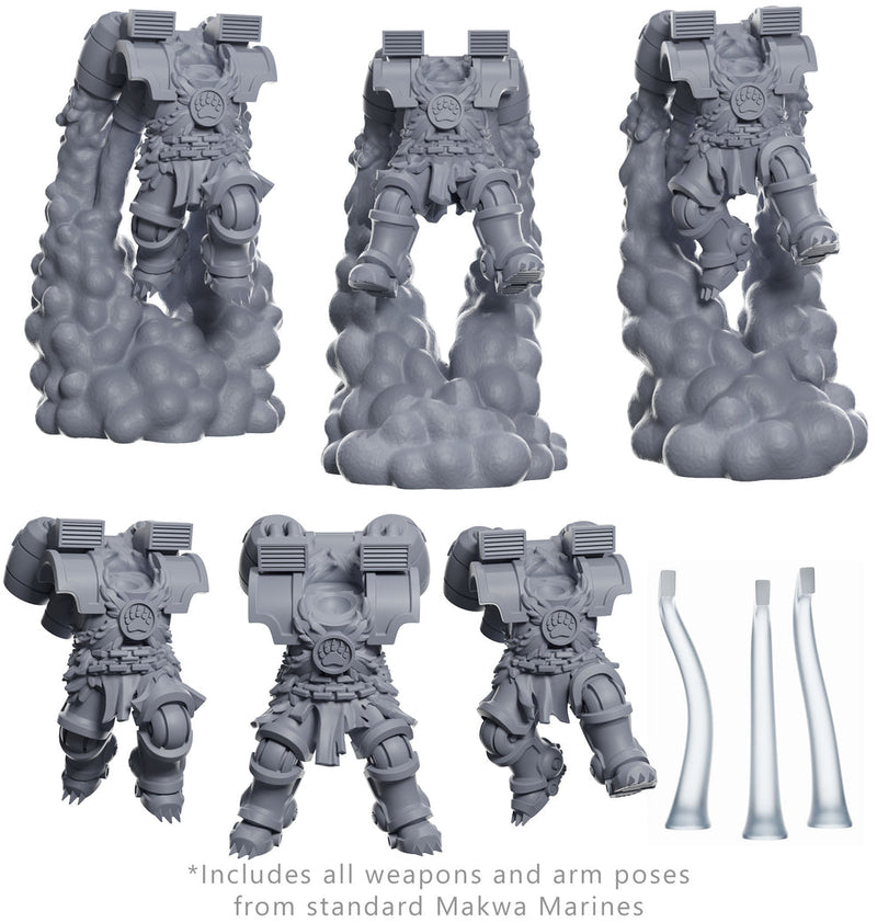 Drop Bears Squad | Space Bears | Grimdark Miniature | Tabletop Time