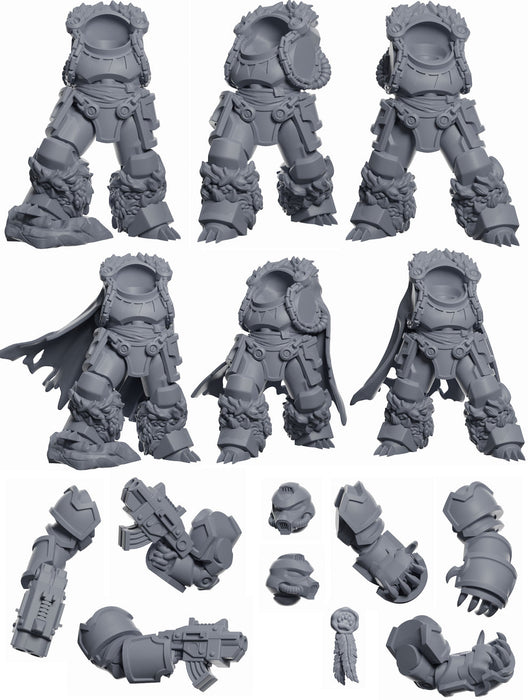 Kodiak Heavy Infantry Squad | Space Bears | Grimdark Miniature | Tabletop Time