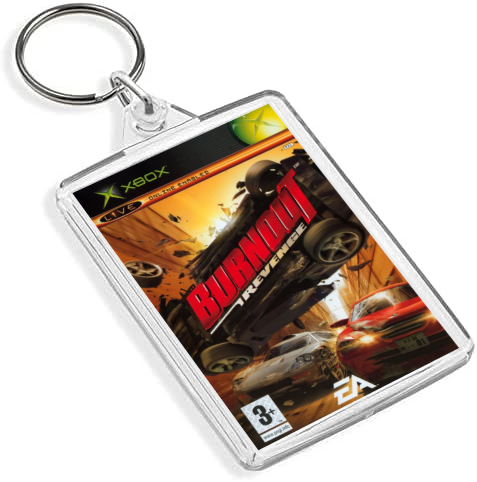 Retro Gaming Box Art Keyring - Gen VI P2 Console Style (Titles A-G)