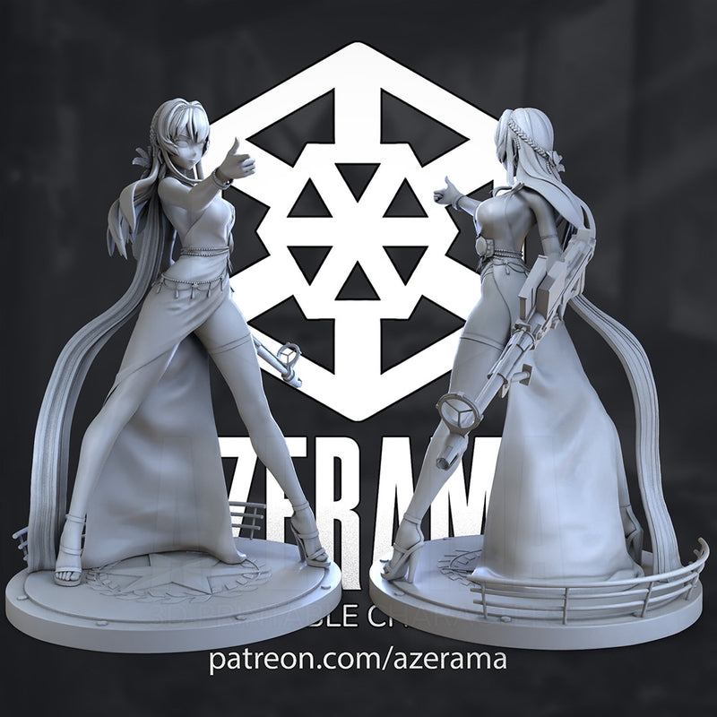 Helm | Pin-Up Statue Fan Art Miniature Unpainted | Azerama