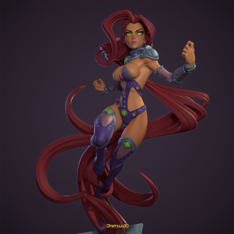 Sunpyre | Pin-Up Statue Fan Art Miniature Unpainted | Dinamuu3D