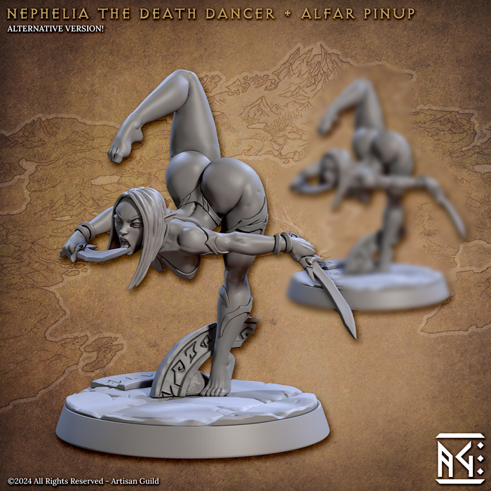 Nephelia Death Dancer | Blacktongue Assassins | Fantasy D&D Miniature | Artisan Guild
