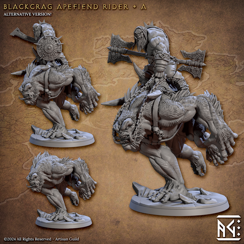 Blackcrag Orcs Miniatures (Full Set) | Fantasy D&D Miniature | Artisan Guild
