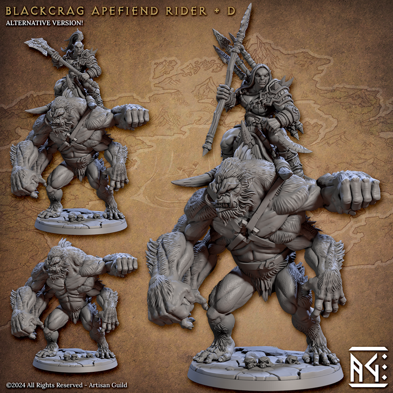 Blackcrag Orcs Miniatures (Full Set) | Fantasy D&D Miniature | Artisan Guild