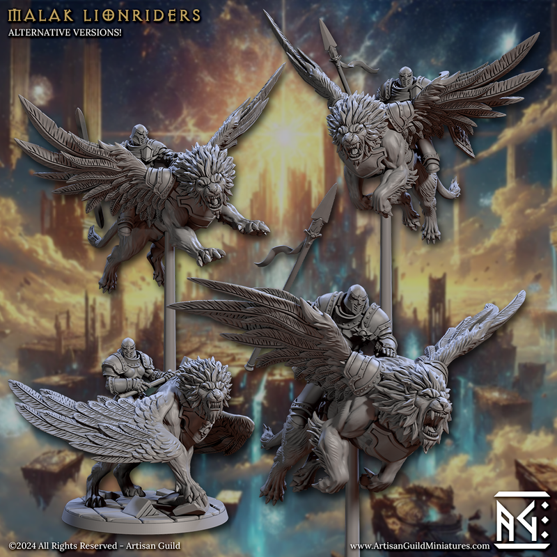 Malak Lion Rider Miniatures | Wrath of the Malakim | Artisan Guild
