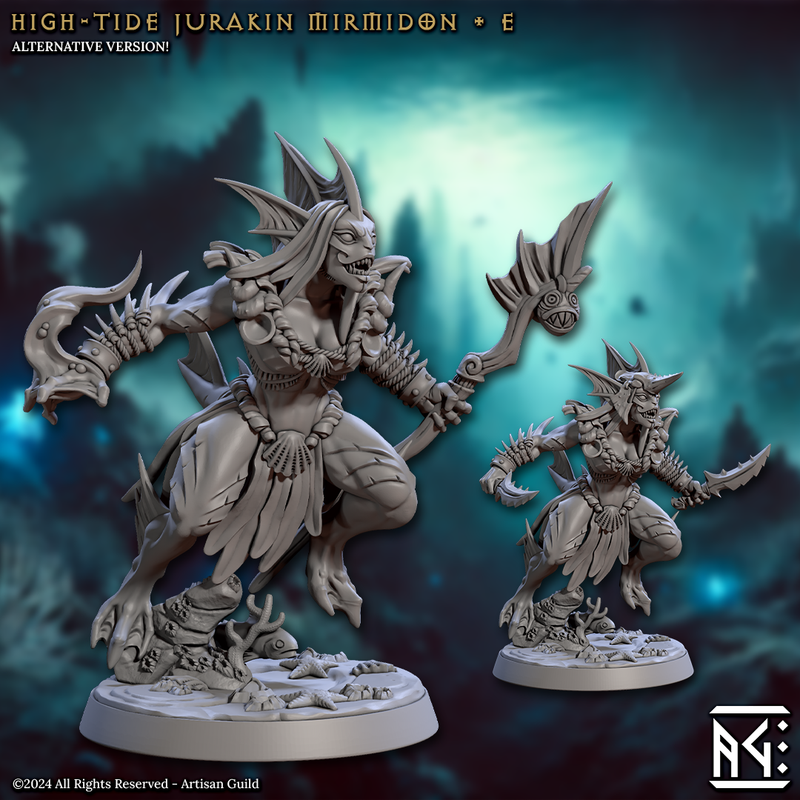 Mermaid Jurakin Miniatures | Mirmidons of the Death-Tide | Artisan Guild