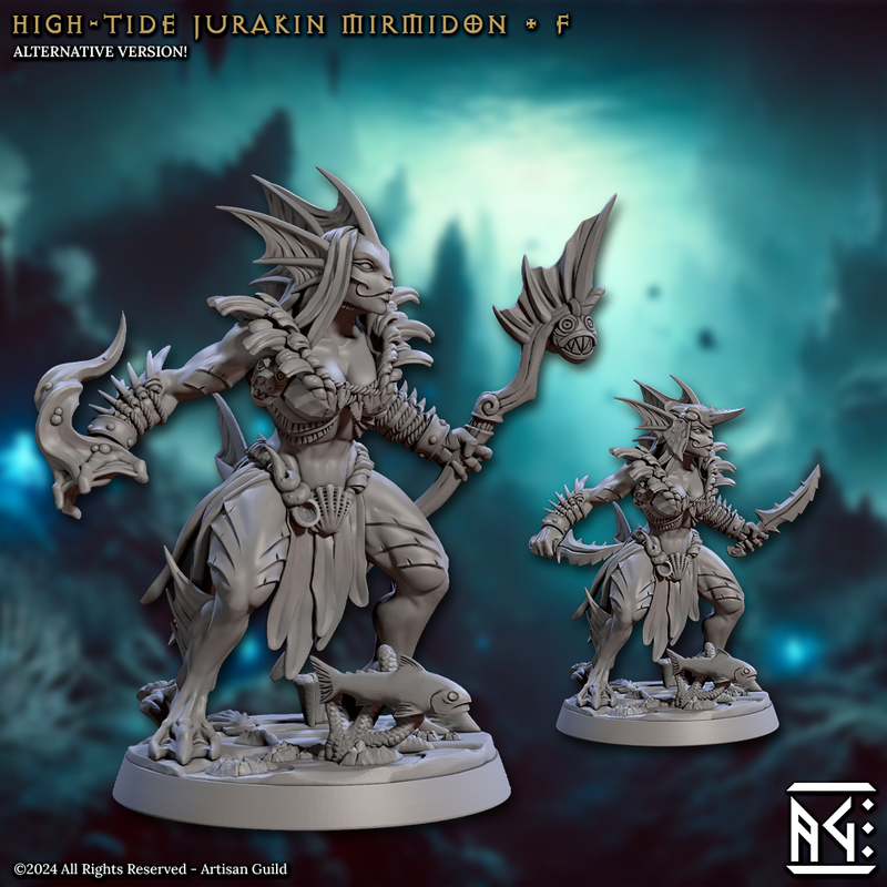 Mermaid Jurakin Miniatures | Mirmidons of the Death-Tide | Artisan Guild