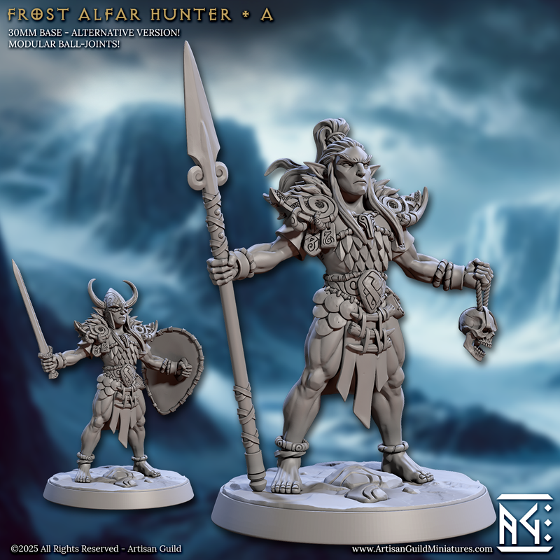 Frost Alfar Hunter Miniatures | Frost Alfar of Skutagaard | Artisan Guild