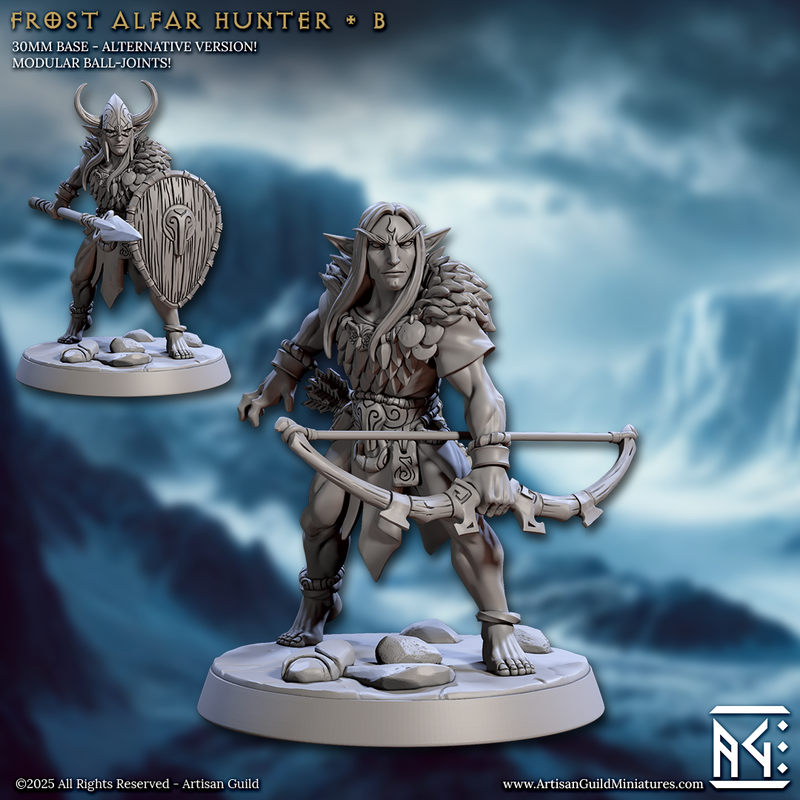 Frost Alfar Hunter Miniatures | Frost Alfar of Skutagaard | Artisan Guild