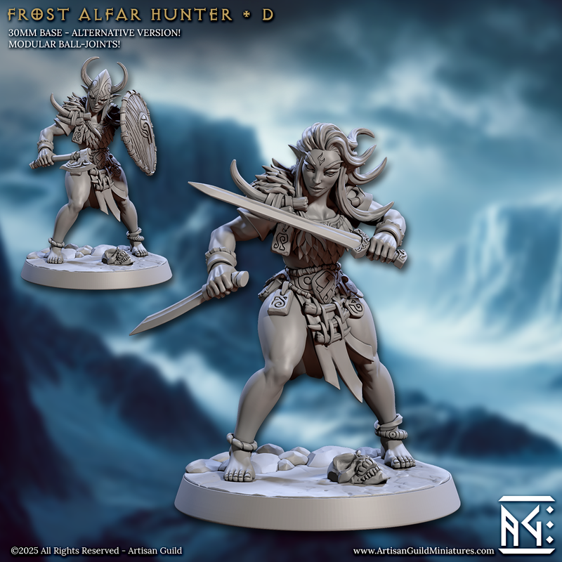 Frost Alfar Hunter Miniatures | Frost Alfar of Skutagaard | Artisan Guild