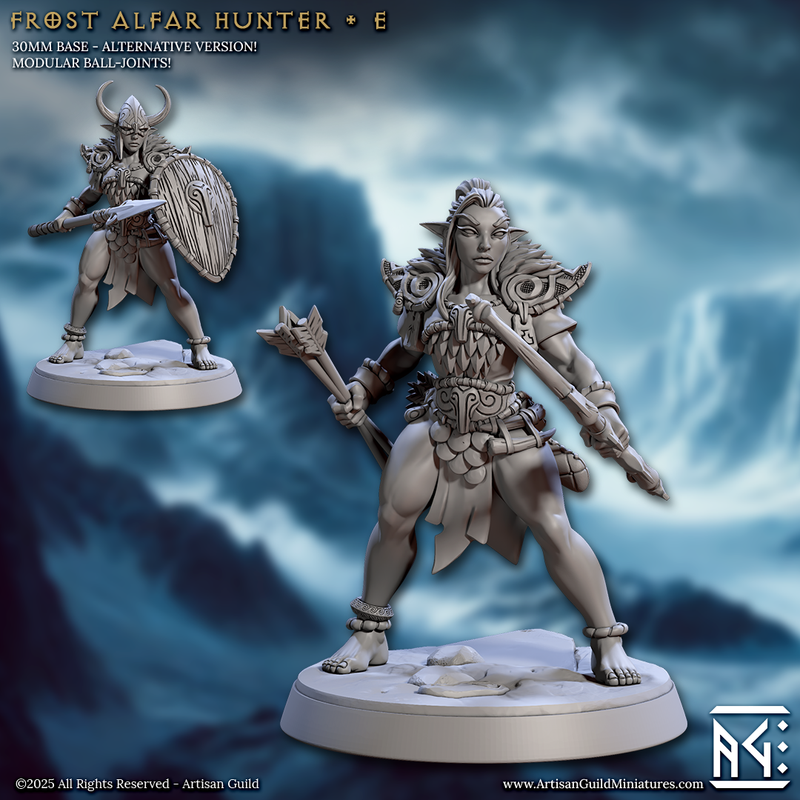 Frost Alfar Hunter Miniatures | Frost Alfar of Skutagaard | Artisan Guild