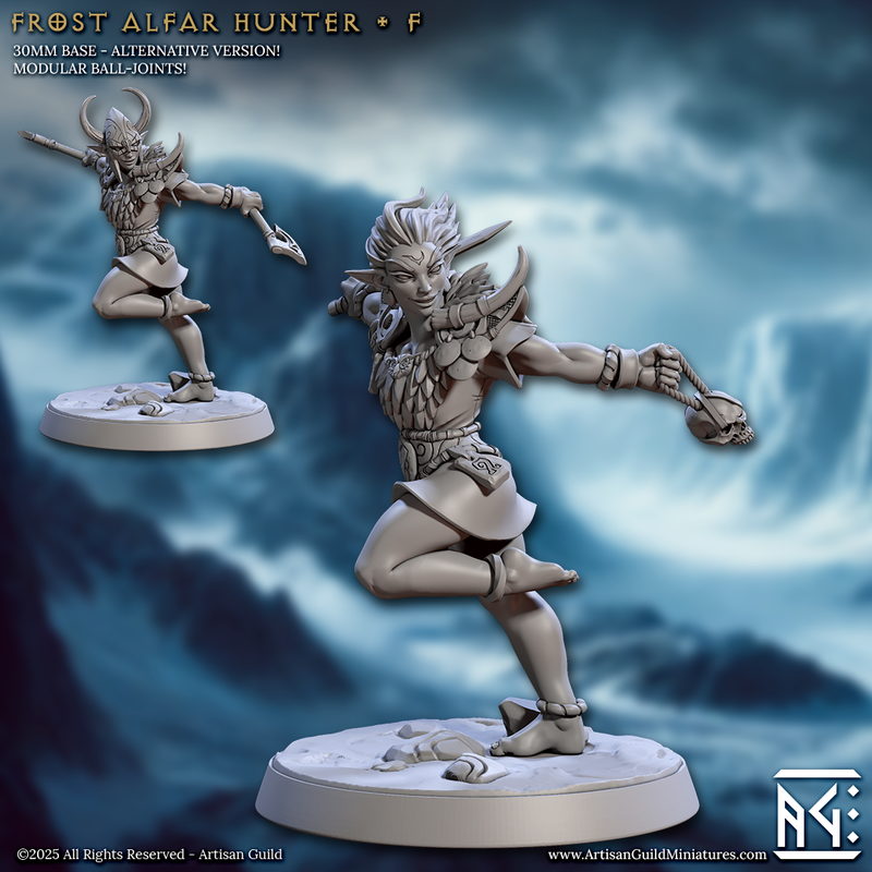 Frost Alfar Hunter Miniatures | Frost Alfar of Skutagaard | Artisan Guild