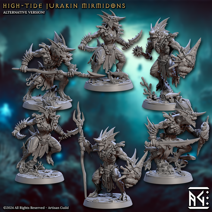 Mermaid Jurakin Miniatures | Mirmidons of the Death-Tide | Artisan Guild