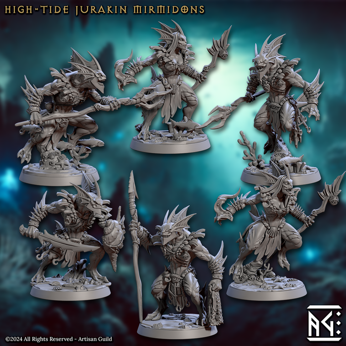 Mermaid Jurakin Miniatures | Mirmidons of the Death-Tide | Artisan Guild