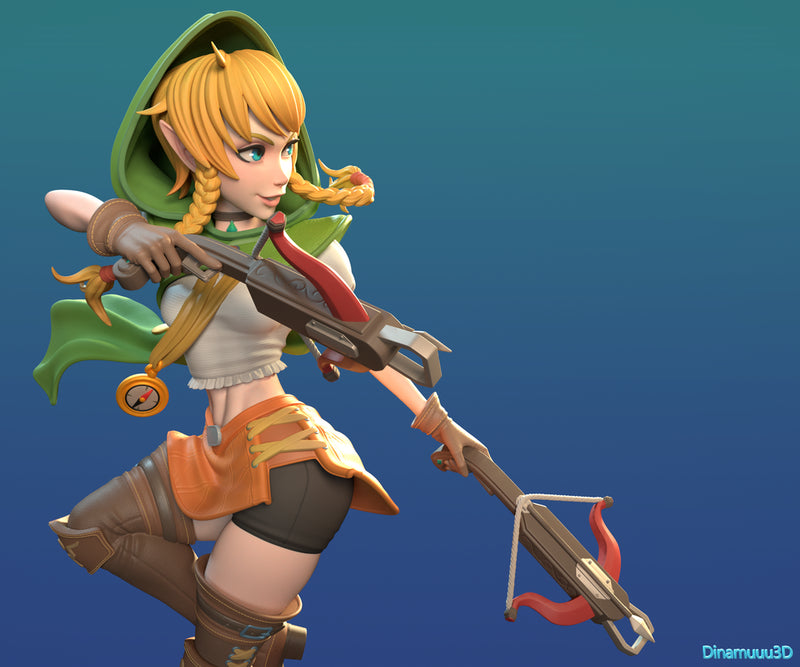 Chain | Pin-Up Statue Fan Art Miniature Unpainted | Dinamuu3D