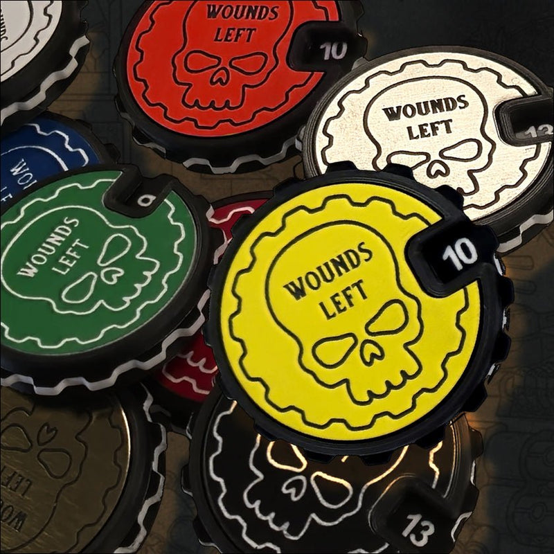 Blazeheart Red 1-16 Tabletop Wound Tracker