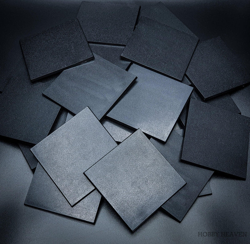 100mm Square Plain Plastic Bases
