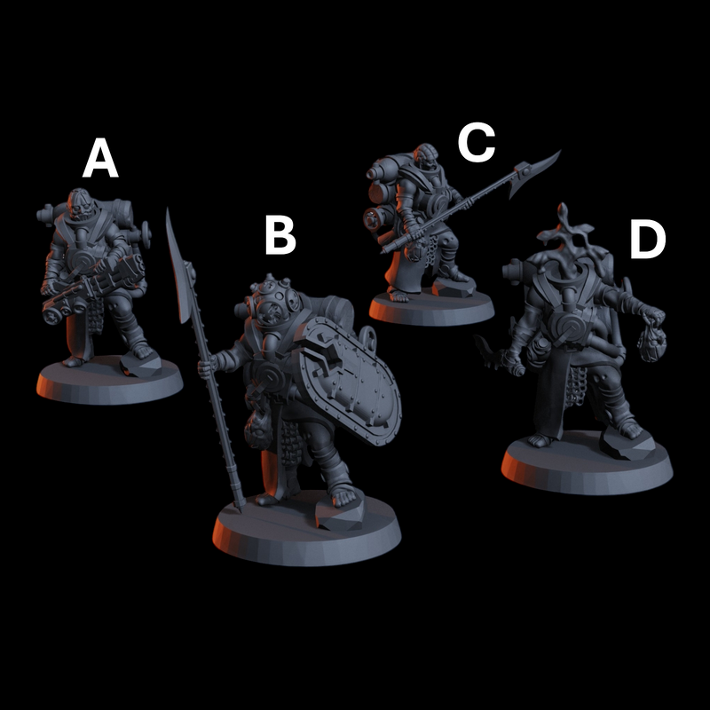 Naval Heretic Chorister Miniatures | Trench Grimdark | Diceverse