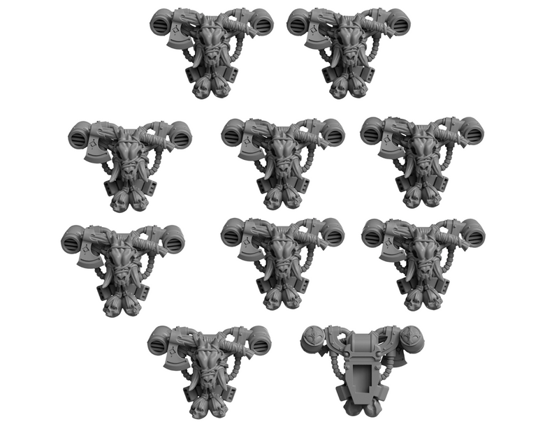 Backpacks Pack 2 Primal Hounds Conversion Bits For 28mm 32mm Sci-fi Space Knights