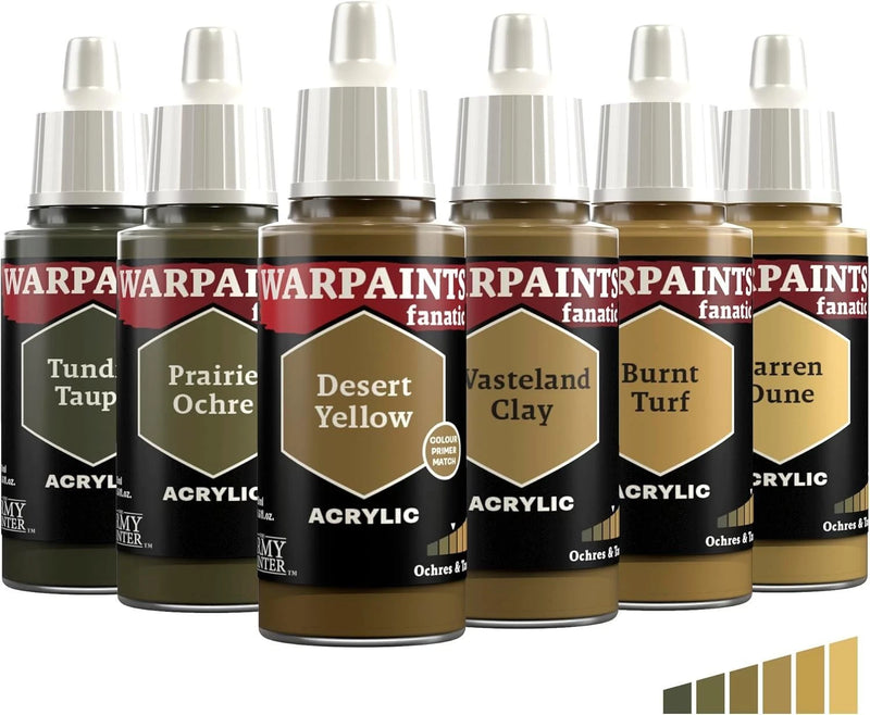 Ochres & Tan Flexible Triad | Warpaint Fanatic 18ml Acrylic | The Army Painter