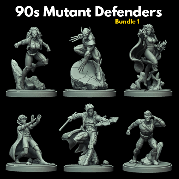 90s Mutant 1 Miniatures | Heroes | Sci-Fi Miniature | C27 Studio