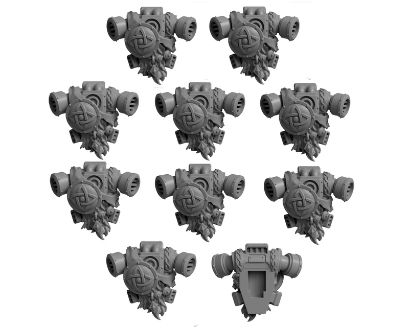 Backpacks Pack 1 Primal Hounds Conversion Bits For 28mm 32mm Sci-fi Space Knights