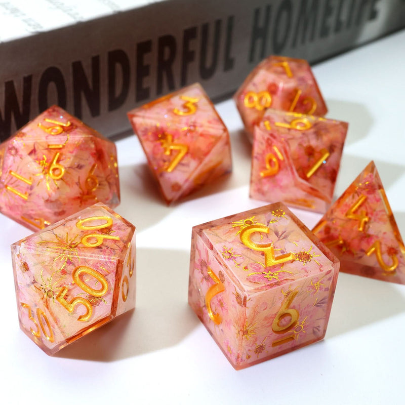 Fey Blossom | Art Core Dice | 7 Piece Set