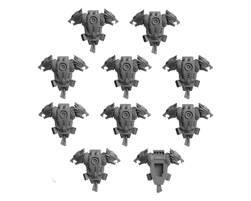 Backpacks Pack 1 Primal Hounds Conversion Bits For 28mm 32mm Sci-fi Space Knights