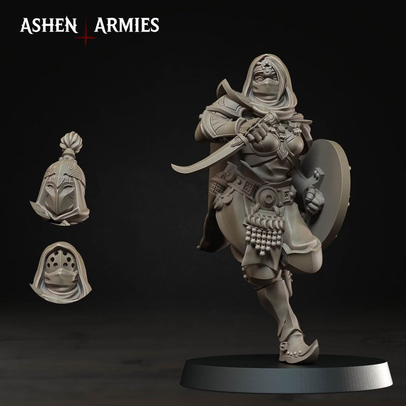 Female Assassin Gilded Dominion | Trench Grimdark | Ashen Armies