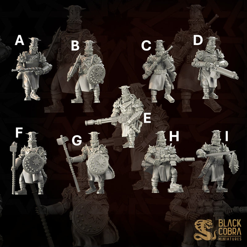 Elite Guard Miniatures | Iron Trenchers | Black Cobra Miniatures