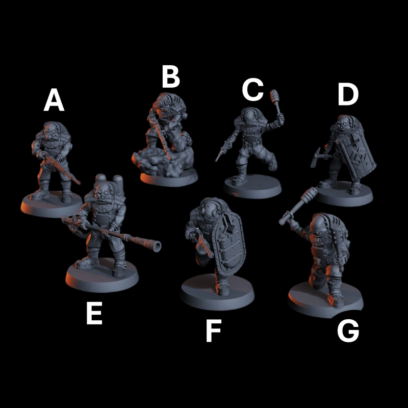 Heretic Naval Raider Miniatures | Trench Grimdark | Diceverse