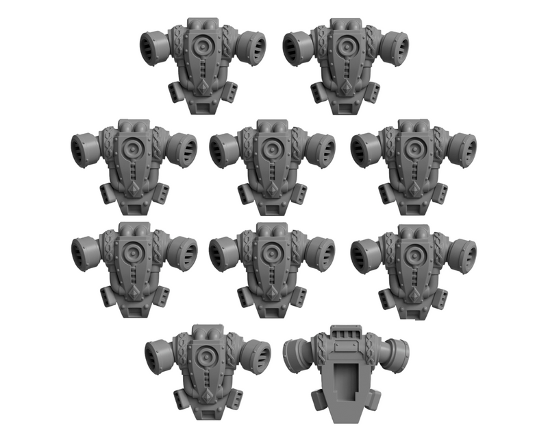 Backpacks Pack 1 Primal Hounds Conversion Bits For 28mm 32mm Sci-fi Space Knights