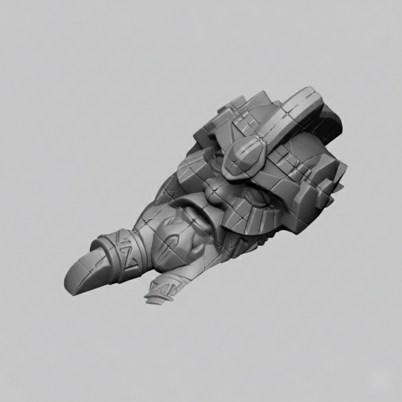 Dwarven Statue Head - 28mm DND/Wargame/RPG Terrain