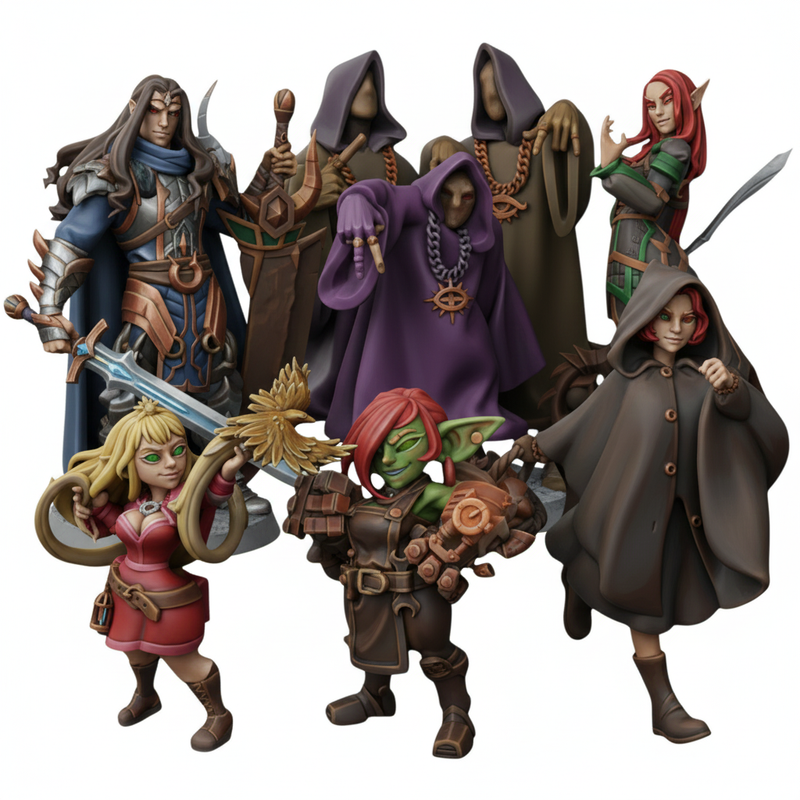 Shadow Money Gang Miniatures | Twin Goddess Miniatures