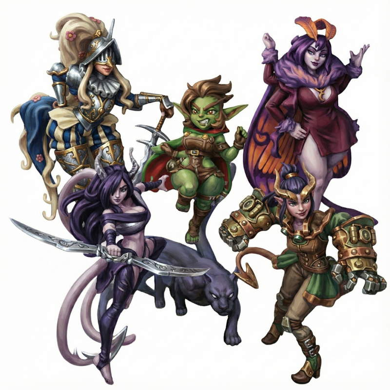 Re-forged Adventurer 2 Miniatures | Twin Goddess Miniatures