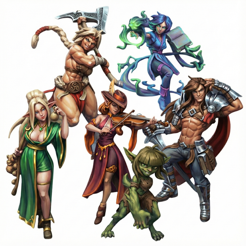 Re-forged Adventurer Miniatures | Twin Goddess Miniatures