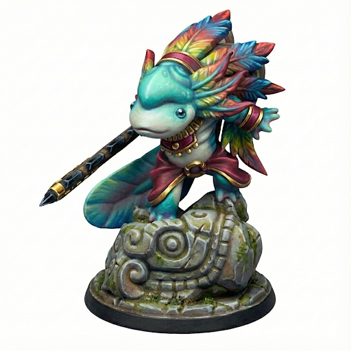 Aztec Axolotl | Twin Goddess Miniatures