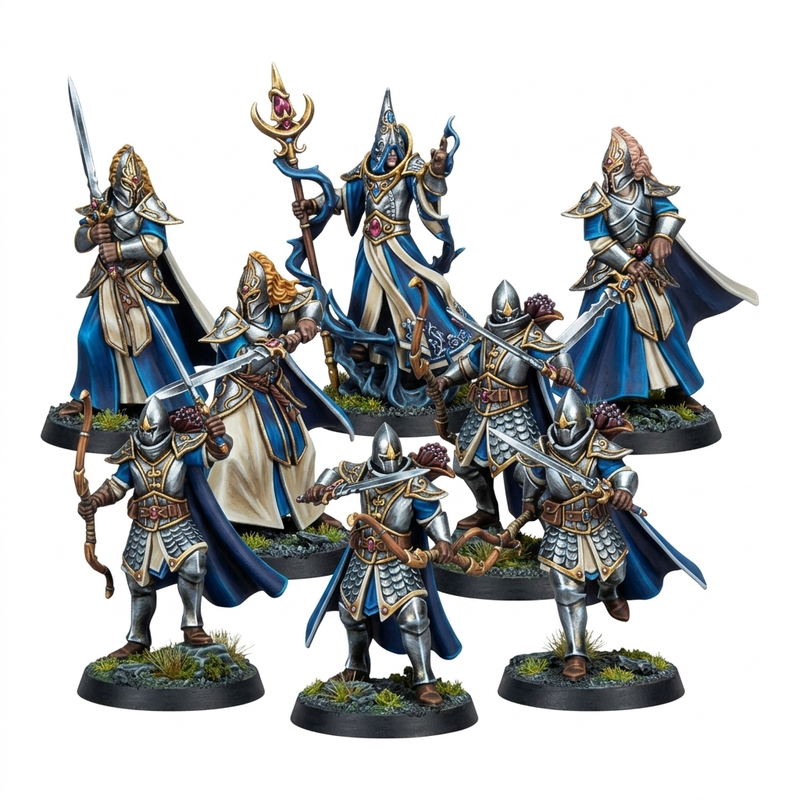 Elf Fighters Warband Miniatures | Fantasy Miniature | Galaad Miniatures