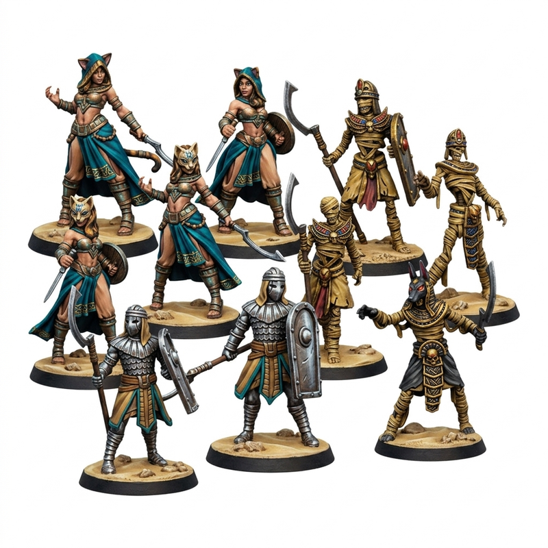 Mummies & Egyptian Fighter Miniatures | Fantasy Miniature | Galaad Miniatures