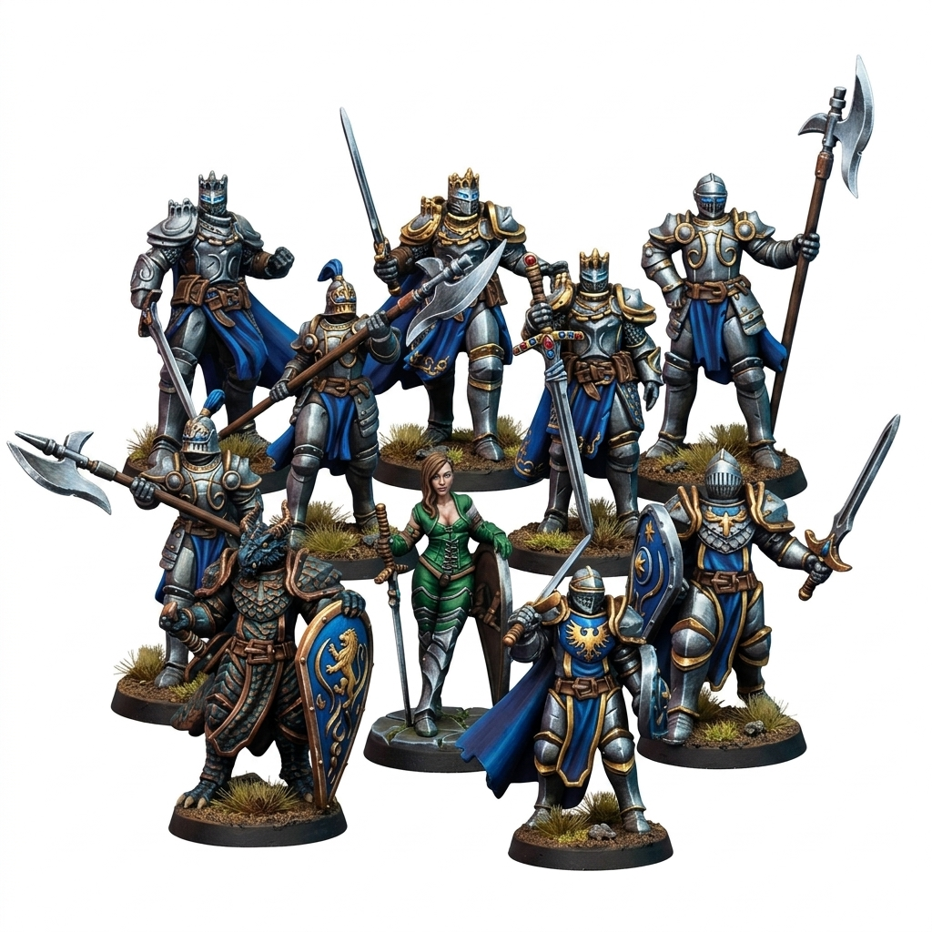 Knight, 28/32mm resin fantasy miniature, unpainted