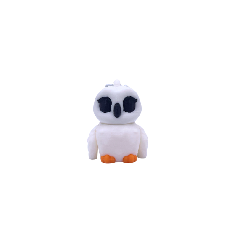 Snow Owl Key Charm