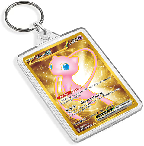 Pokemon TCG Inspired Card Art Style Keyring - 151 Set